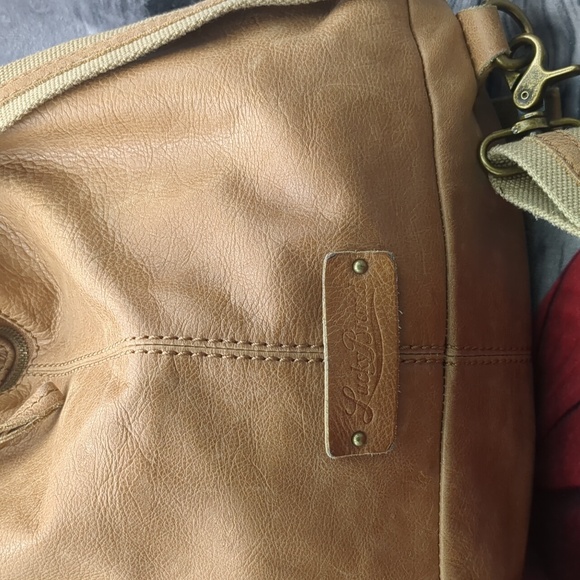Lucky brand Tan Leather Drawstring Backpack main image 13